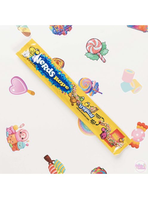 Wonka Nerds Rope Tropical trópusi gyümölcs ízű cukorkás gumicukor 26g